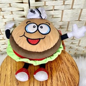 2016 Steak-N-Shake SIZZLE Burger Stuffed Plush Advertising Promo 12" With Tag